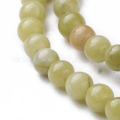 天然中国翡翠/南部翡翠ビーズ連売り  ラウンド  4mm  穴：1mm  約90個/連  14.76''（37.5センチメートル）&nbsp;G-G735-38-4mm