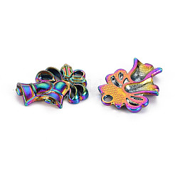 レインボーカラーアロイペンダント  カドミウムフリー＆ニッケルフリー＆鉛フリー  クリスマスベルのチャーム  18x13.5x2mm  穴：1.8mm&nbsp;PALLOY-S180-281-NR