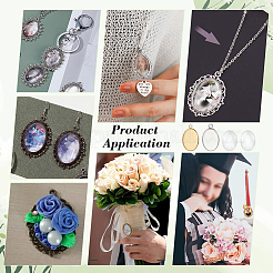 DIY Oval Pendants Making Kits&nbsp;DIY-PH0032-16