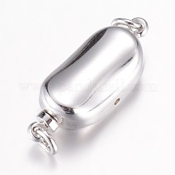 304ステンレススチールボックス留め具  豆  ミックスカラー  20x8x7mm  穴：2.5mm  ピン：1.2mm&nbsp;STAS-P100-20M