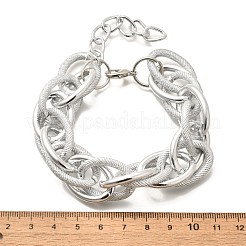 Punk & Hiphop Style Alloy Rolo Chains Link Bracelets for Women Men&nbsp;LS-BJEW-K270-01P