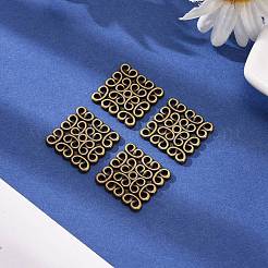 Tibetan Style Filigree Links&nbsp;TIBEP-EA166YKG-AB-LF