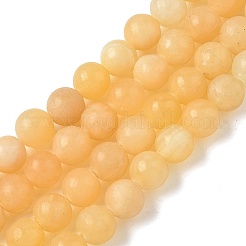 Natural Yellow Jade Beads Strands&nbsp;GG-CBA391B-04