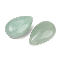 天然石グリーンアベンチュリンペンダント  ティアドロップチャーム  28~28.5x18~18.5x6~6.5mm  穴：2.5~3mm&nbsp;G-B195-02J