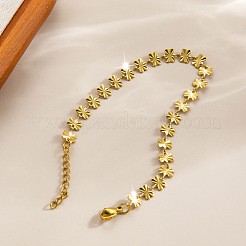 304 Stainless Steel Butterfly Link Chain Bracelets for Women&nbsp;WG8B455-02