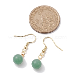 宝石ダングルイヤリング  304ステンレススチールピアスフック付き  33x8mm&nbsp;EJEW-JE05761
