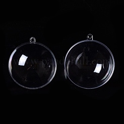Openable Transparent Plastic Pendants&nbsp;CON-K007-06G