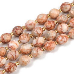Natural Red Netstone Beads Strands&nbsp;G-N342-149I-15