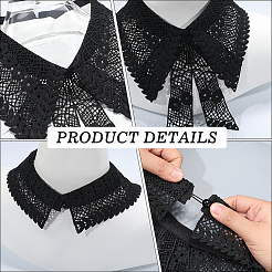 Polyester Women's False Collar&nbsp;DIY-WH20048-074C