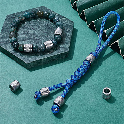 304ステンレススチール製艶出しヨーロピアンビーズ8個  大穴ビーズ  コラム  ステンレス鋼色  10x10mm  穴：6mm&nbsp;STAS-UN0065-07P