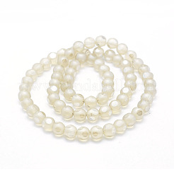 Electroplate Glass Beads Strands&nbsp;EGLA-P032B-8mm-P02