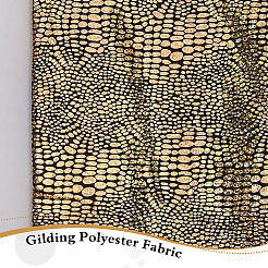 金箔ポリエステル生地  服装アクセサリー  ゴールド  158x0.02cm&nbsp;AJEW-WH0314-514C