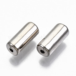 CCBプラスチックビーズ  コラム  プラチナ  10.5x4.5mm  穴：1.2mm&nbsp;CCB-T011-87P