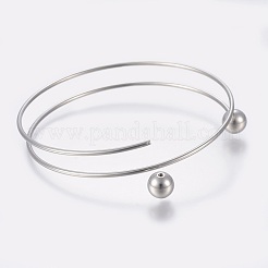 Tarnish Resistant 304 Stainless Steel Bangles Making&nbsp;MAK-K019-01P