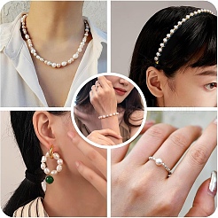 天然養殖淡水真珠ビーズ10個  溝付きジャガイモ  桃パフ  6~7.5x7~8.5mm  穴：0.7mm&nbsp;PEAR-YW0001-25B