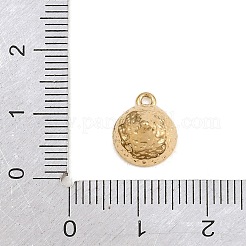 304ステンレススチールチャーム  レモンチャーム  ゴールドカラー  11x9x7mm  穴：1.2mm&nbsp;STAS-C182-02G