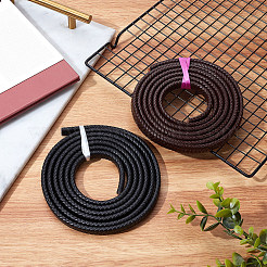 フラット編みレザーコード  ネックレス＆ブレスレット作りアクセサリー用  ココナッツブラウン  12x6mm&nbsp;WL-WH0003-09A