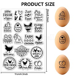 PVC Plastic Clear Stamps&nbsp;DIY-WH0631-0633