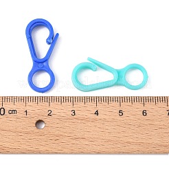 プラスチックカニカン  ミックスカラー  33x15.5x4.5mm  穴：7.5mm&nbsp;X-KY-D012-M