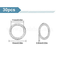 30Pcs 304 Stainless Steel Linking Rings&nbsp;STAS-BC0003-62B