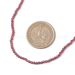 2.5MM Faceted Round Natural Tourmaline & Fluorite & Garnet & Obsidian & Lapis Lazuli Beaded Lariat Necklaces&nbsp;NJEW-JN05874