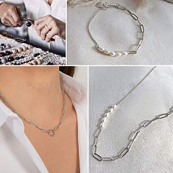 304 Stainless Steel Paperclip Chains&nbsp;CHS-UN0001-02P
