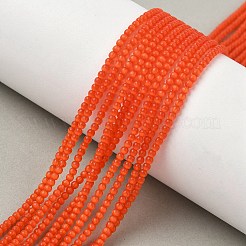 キャッツアイビーズ連売り  ラウンド  ミックスカラー  2mm  穴：0.7mm  約157個/連  14.17~14.57インチ（36~37cm）&nbsp;CE-C007-A01-2mm
