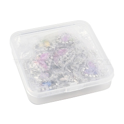 20Pcs 8 Styles Platinum Alloy Glass Pendants&nbsp;FIND-FS0003-78