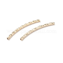 Rack Plating Brass Curved Tube Beads&nbsp;KK-WH0061-02C-G