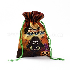 Halloween Cotton Cloth Storage Pouches&nbsp;ABAG-A005-01E