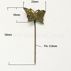 Iron Hair Stick Findings&nbsp;X-IFIN-I010-AB-NF