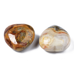 Natural Crazy Agate Heart Love Stone&nbsp;G-N0325-11-01