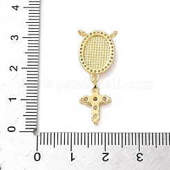 Brass Micro Pave Cubic Zirconia Pendants&nbsp;KK-P334-20G