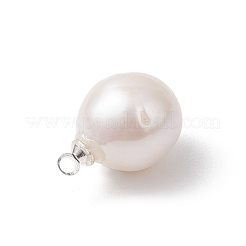 Natural Baroque Pearl Keshi Pearl Pendants&nbsp;PALLOY-JF04824