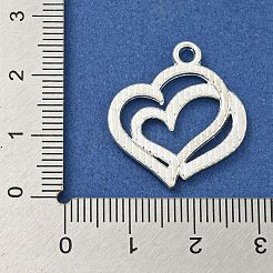 アロイ マイクロパヴェ クリア キュービックジルコニア ペンダント  ハート  銀  24.5x22x2mm  穴：2.5mm&nbsp;FIND-Z061-04S-01