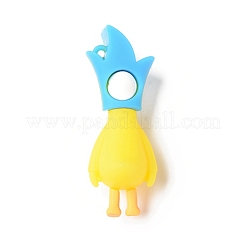 Opaque Resin Cute Duck Big Pendants&nbsp;RESI-D065-B02