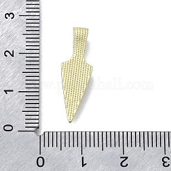 Arrowhead Shape Brass Pendants&nbsp;KK-V010-13G