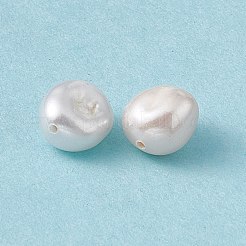 バロック天然ケシパールビーズ  卵  貝殻色  7~7.5x6~6.5x4.5~5.5mm  穴：0.6mm&nbsp;PEAR-N020-P36