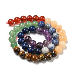 Chakra Natural Mixed Gemstone Beads Strands&nbsp;G-NH0002-E01-03-1