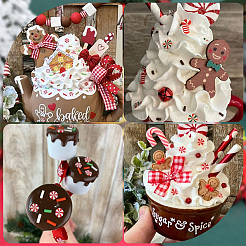 Christmas Themed 1 Set DIY Epoxy Resin Material Filling&nbsp;DIY-SC0027-30B