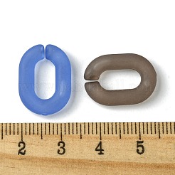透明つや消しアクリルコネクターリング  クイックリンクコネクター  オーバル  ミックスカラー  19x13.5x3.5mm  内径：11x5.5mm  約833個/500g&nbsp;OACR-B017-04A