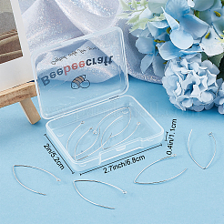 5 Pairs 925 Sterling Silver Earring Hooks&nbsp;STER-BBC0001-34