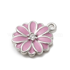 Brass Micro Pave Cubic Zirconia Pendants&nbsp;KK-A278-06P-01