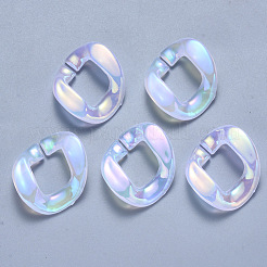 Imitation Jelly Acrylic Linking Rings&nbsp;OACR-S036-002A-B01