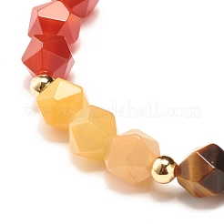 7 Chakra Natural Mixed Stone Beads Bracelet for Women&nbsp;BJEW-JB07417