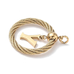 304 Stainless Steel Pendants&nbsp;STAS-D154-01Y-G