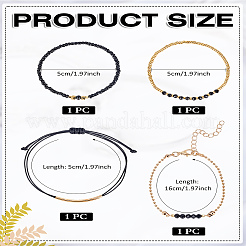 4Pcs 4 Styles CCB Beads Bracelets Set for Women&nbsp;BJEW-LP0006-01