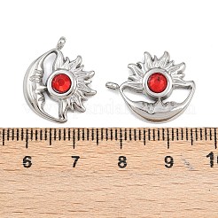 304 Stainless Steel Rhinestone Pendants&nbsp;STAS-Z166-24P