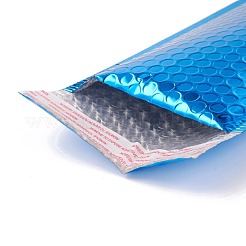 マットフィルムパッケージバッグ  バブルメーラー  パッド入り封筒  長方形  ドジャーブルー  24x15x0.6cm&nbsp;OPC-P003-01B-06