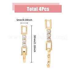 4Pcs Brass Extender Chain&nbsp;FIND-FH0009-25B